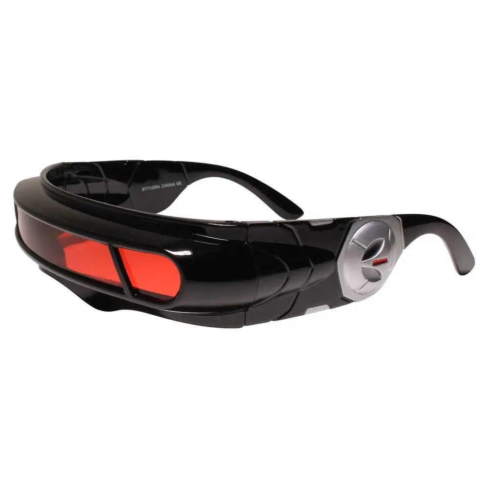 Red Lens Futuristic Party Cosplay X-Men Cyclops Costume Visor Sun Glasses